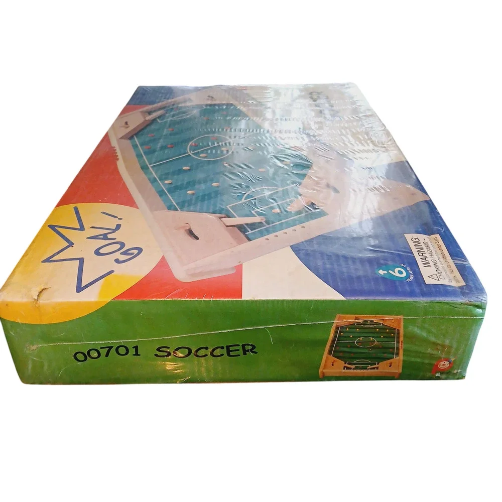 Pintoy Vintage Wooden Soccer Pinball Style Game NEW in Plastic Copyright 2000 6+